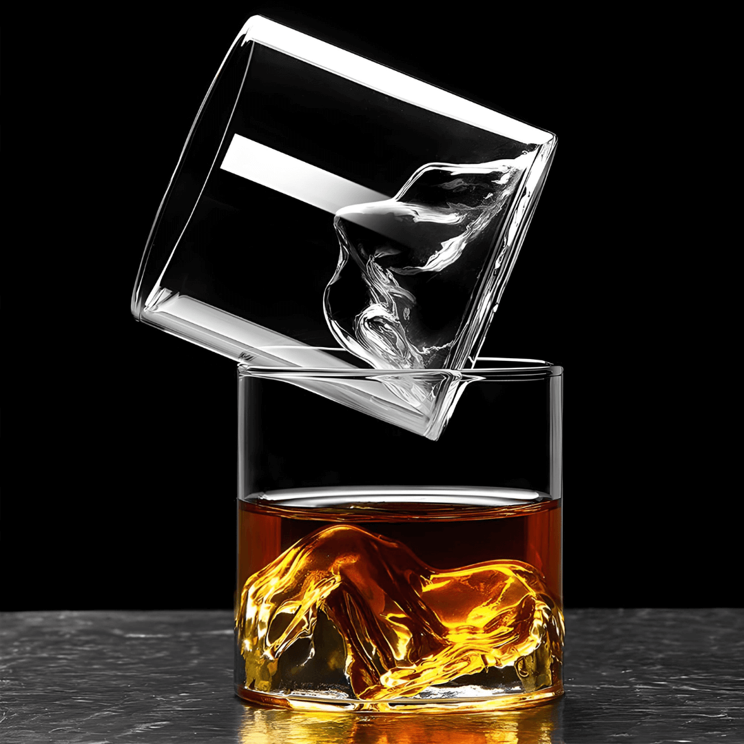 Mount Fuji Bicchiere da Whisky in Cristallo Giapponese