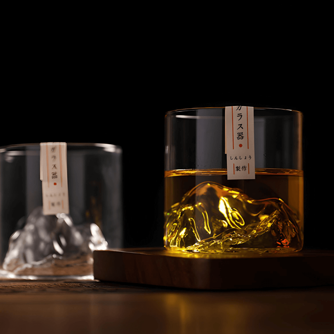 Mount Fuji Bicchiere da Whisky in Cristallo Giapponese