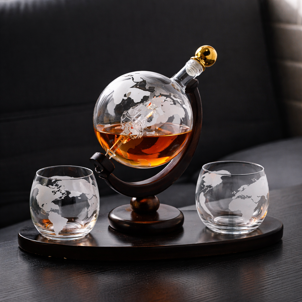 Caraffa Whisky – Edizione Mappa del Mondo