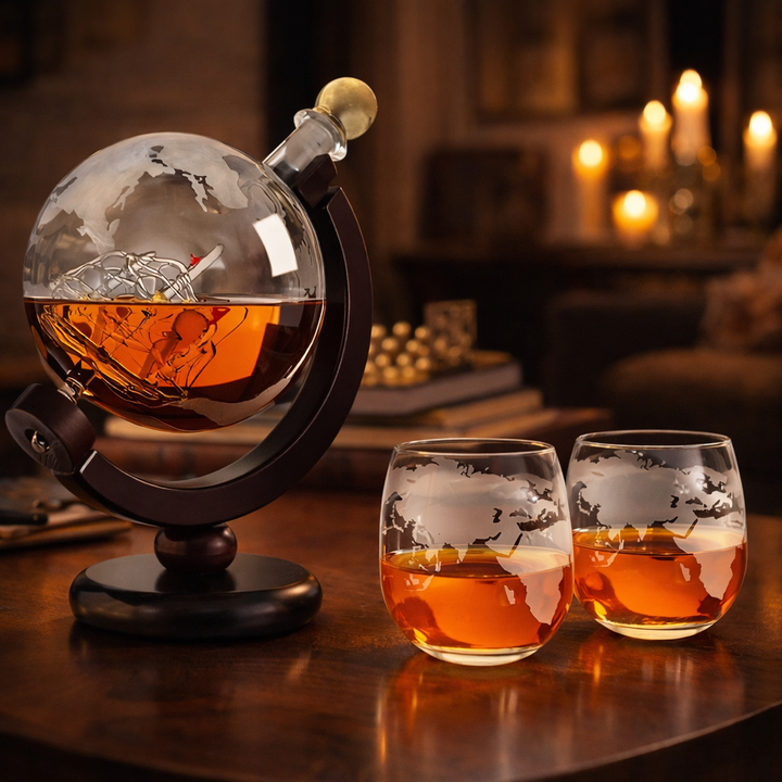 Caraffa Whisky – Edizione Mappa del Mondo
