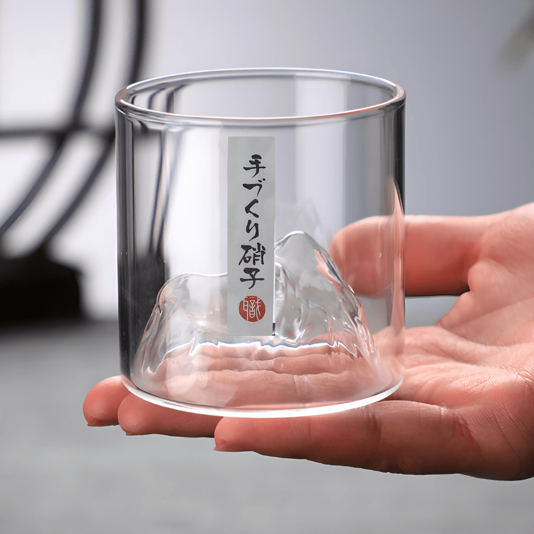Mount Fuji Bicchiere da Whisky in Cristallo Giapponese