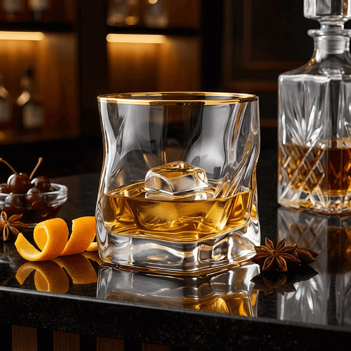 Hoshi Gold Bicchiere da Whisky in Cristallo Giapponese