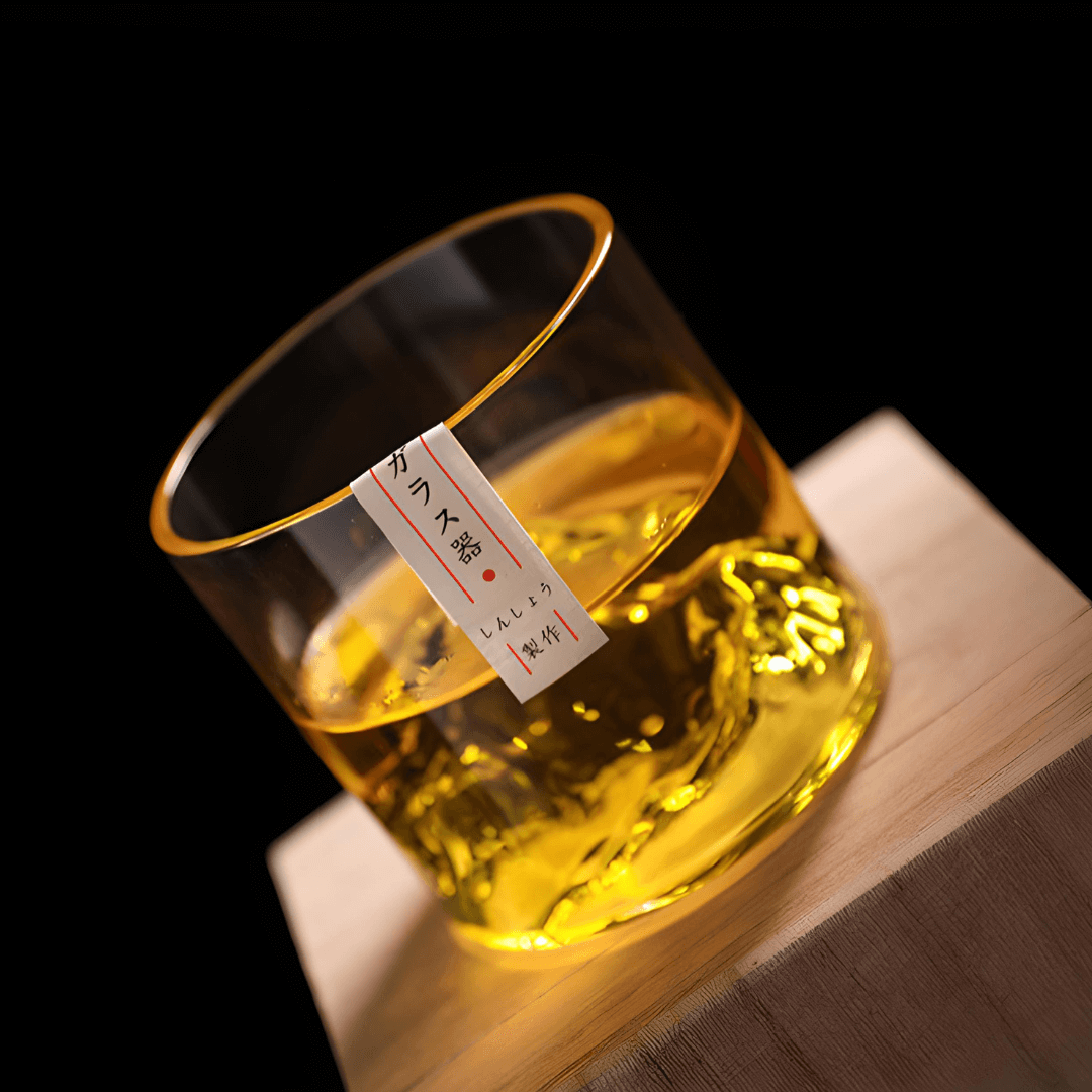 Mount Fuji Bicchiere da Whisky in Cristallo Giapponese
