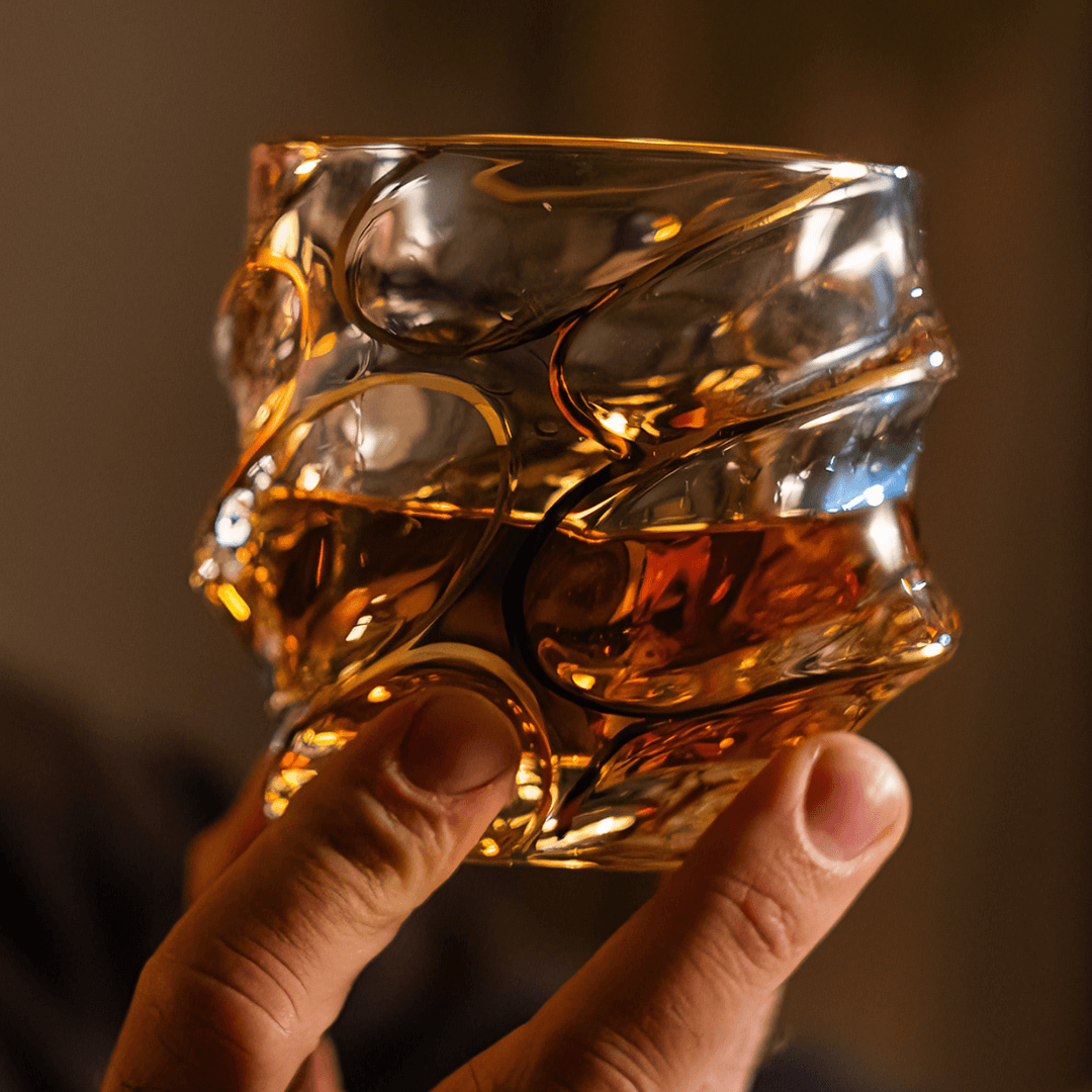 Arashi Gold Bicchiere da Whisky in Cristallo Giapponese