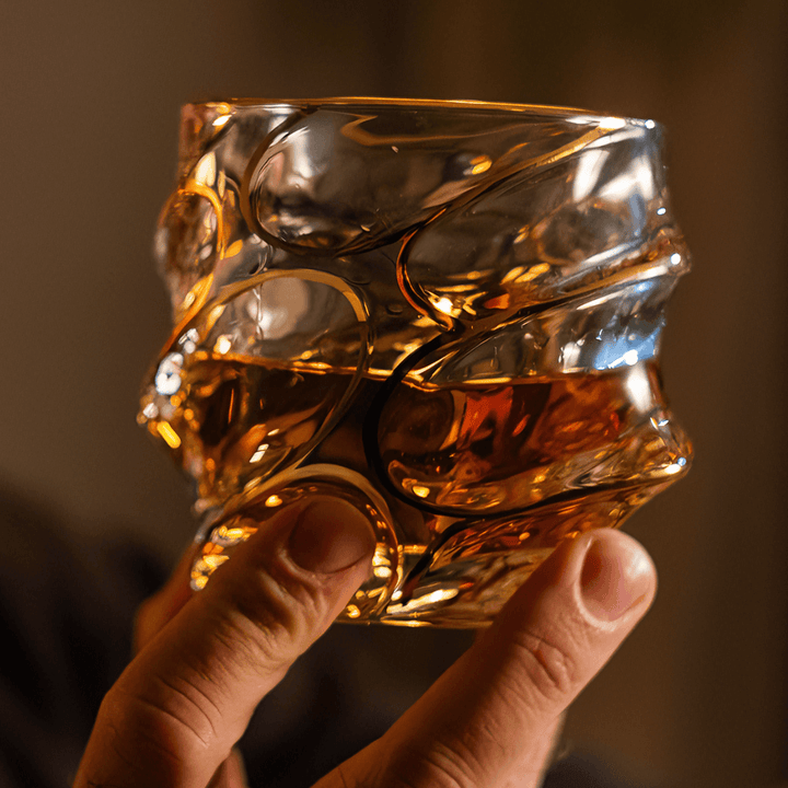 Arashi Gold Bicchiere da Whisky in Cristallo Giapponese