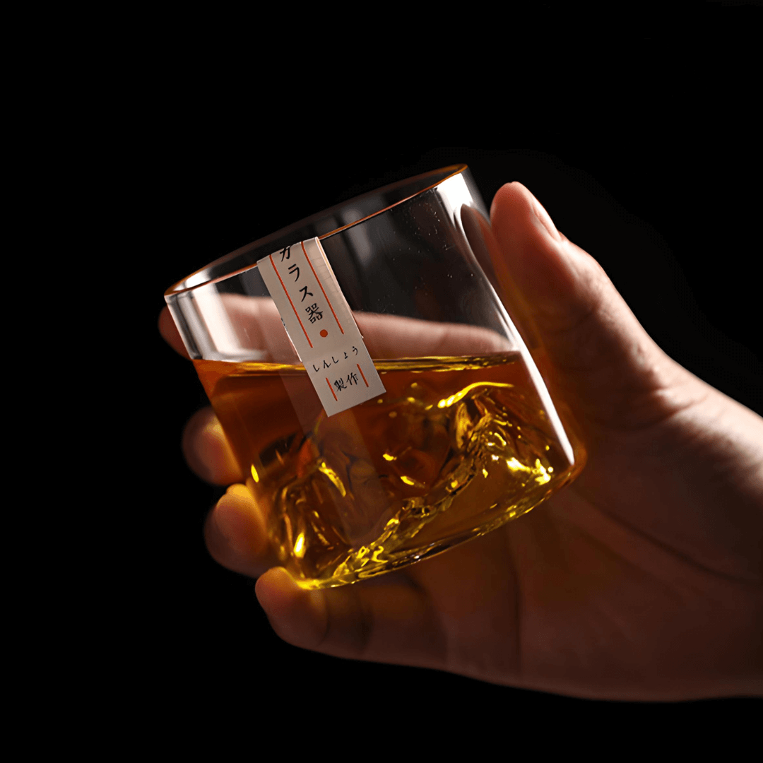 Mount Fuji Bicchiere da Whisky in Cristallo Giapponese