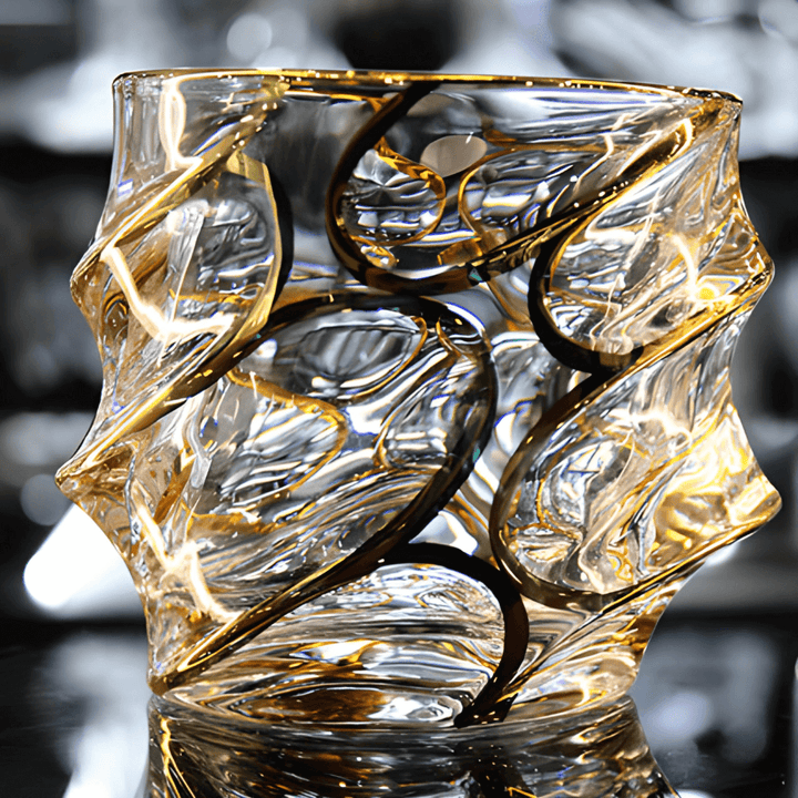 Arashi Gold Bicchiere da Whisky in Cristallo Giapponese