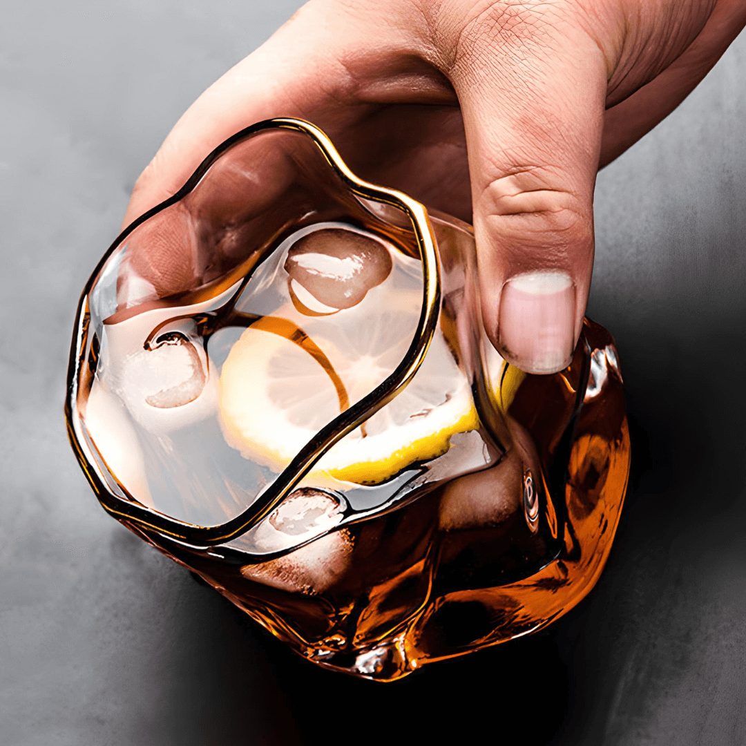 Hoshi Gold Bicchiere da Whisky in Cristallo Giapponese